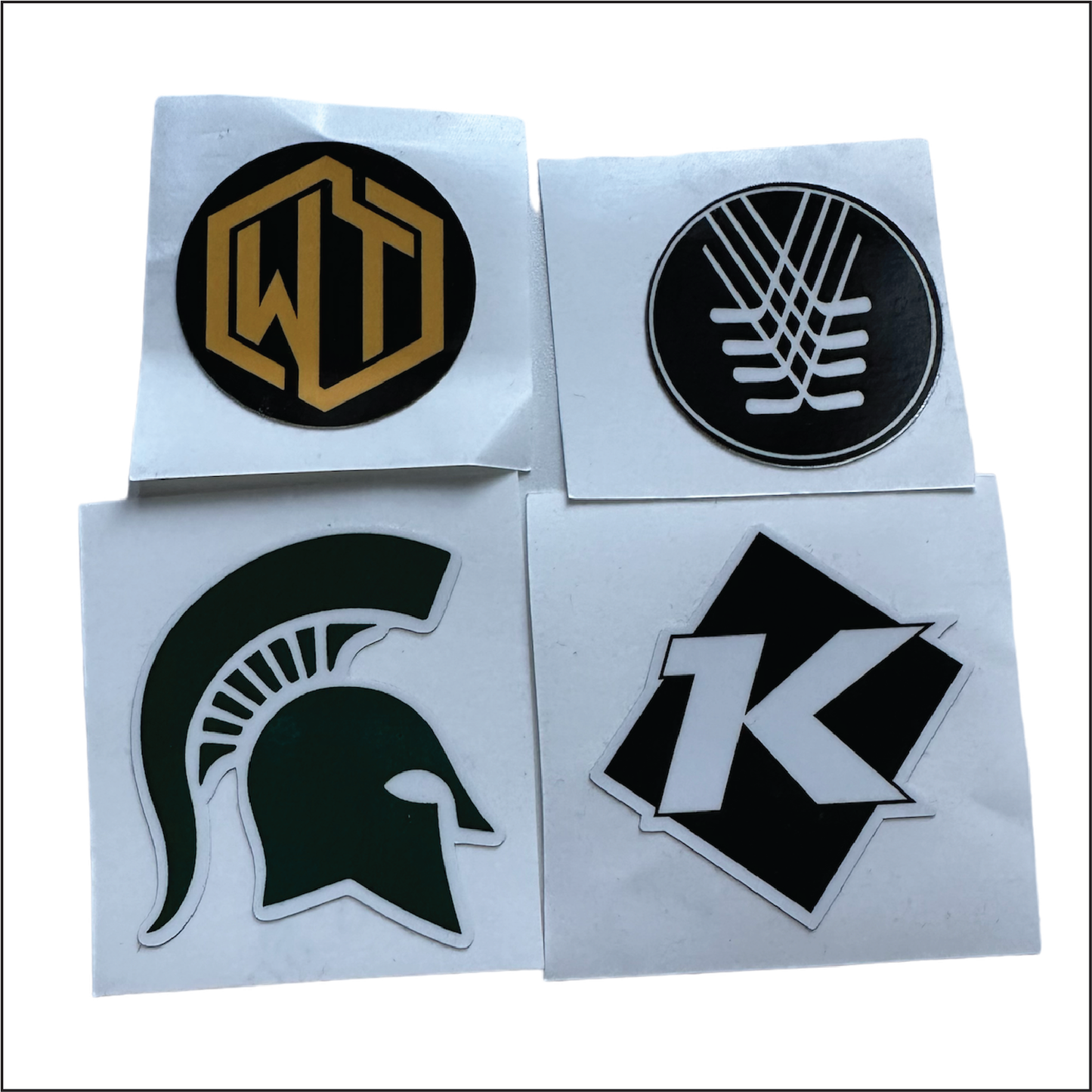 2"x2" Hockey Helmet stickers